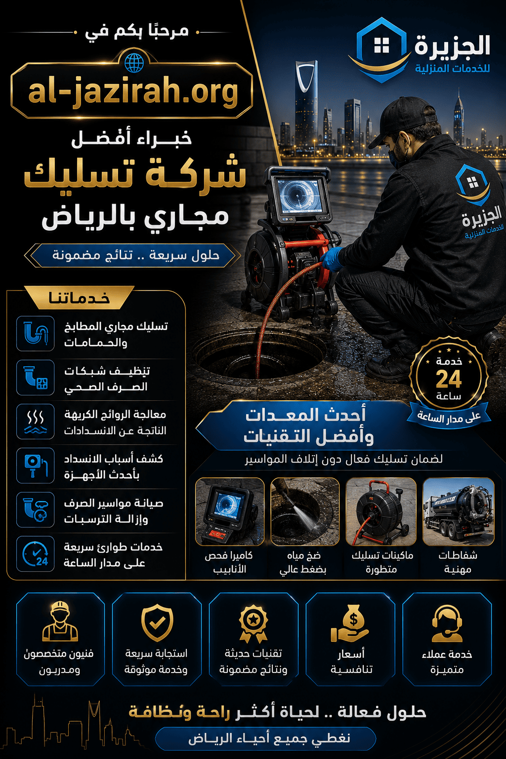 شركة تسليك مجاري بالرياض